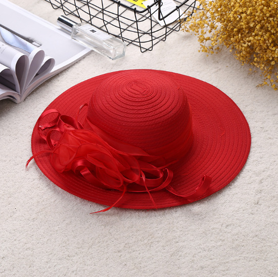 Fascinator Hats for Women Elegant Wedding and British Lady Deby Race Top Church Hats for Black Women S10-4266 250402