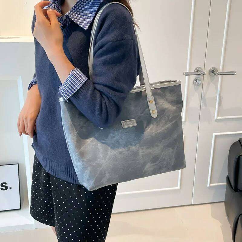 Classic Pu Leather Tote Bags for Women Vintage Versatile Ladies Shoulder Bag Large Capacity Female Underarm Handbags XJ260311