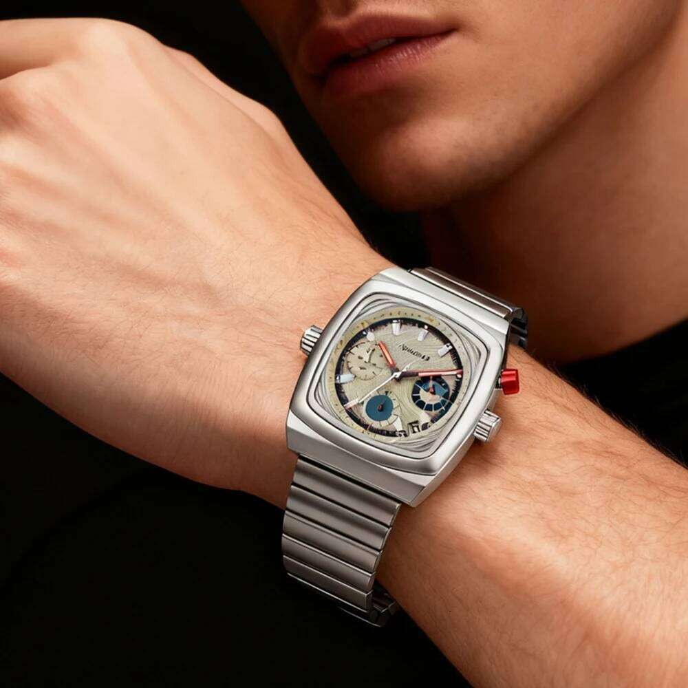 Men's wristwatch 2025 new square niche light luxury high-end men's trendy quartz Sports watch