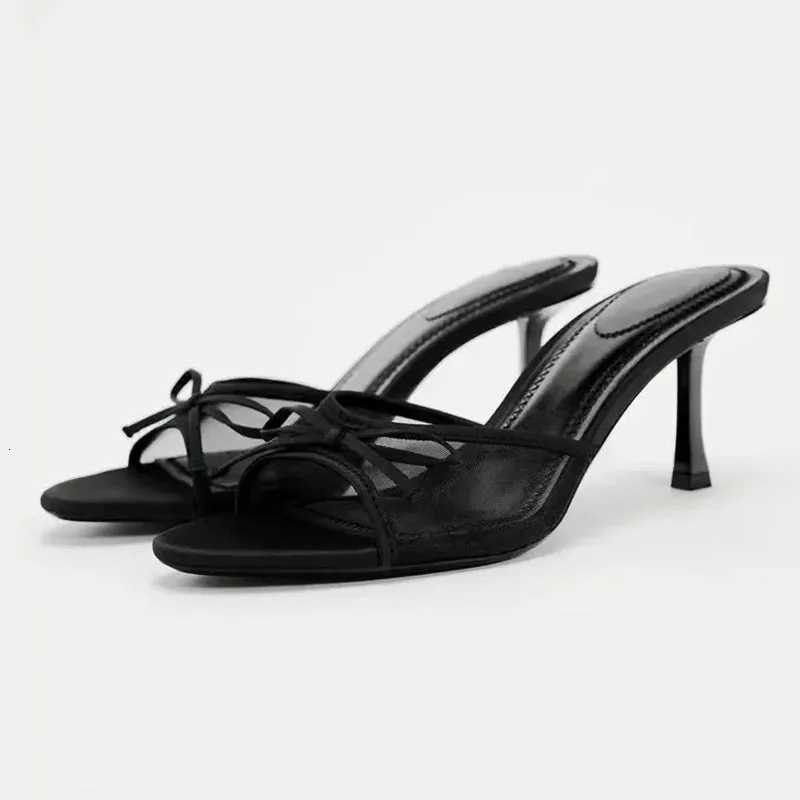 Designer Summer High Heel Women Fashion On Slides Ladies Elegant Stripper Party Sandalias K260311