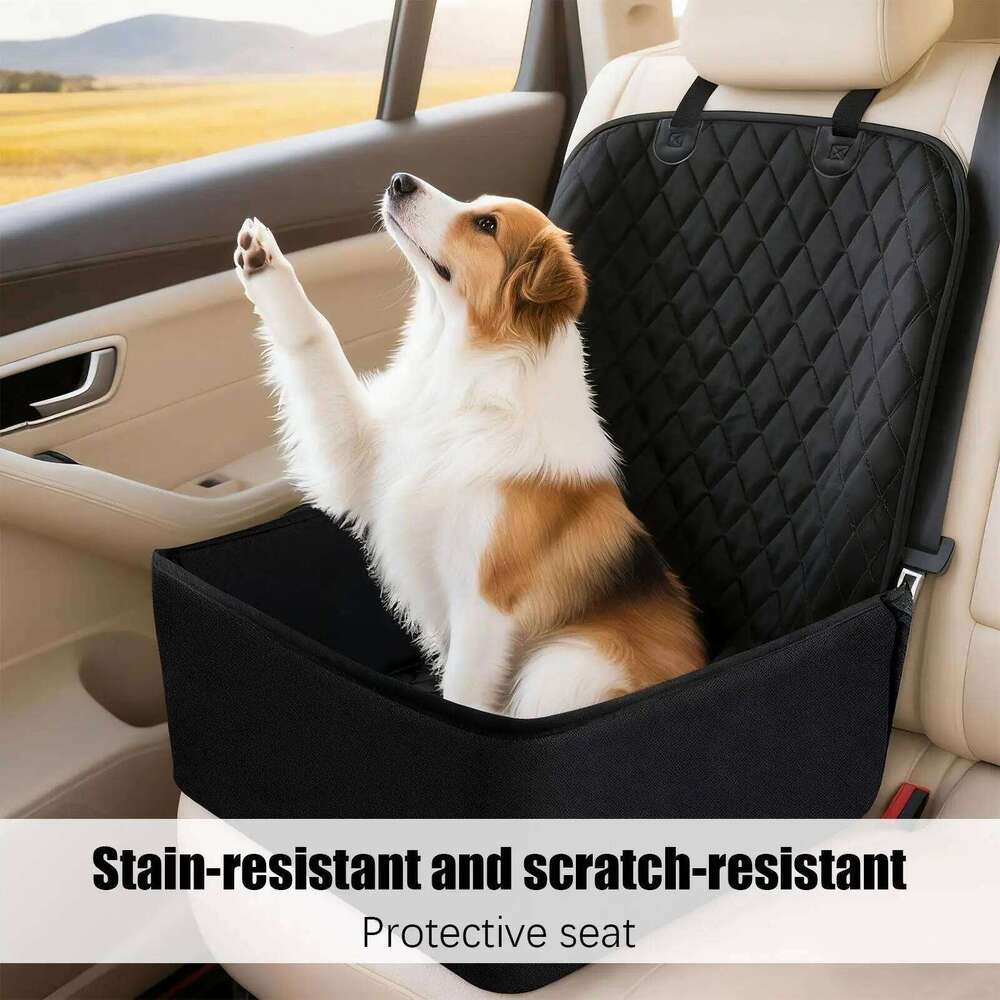 Oxford Cloth Front Passenger Car Cat Dog Seat Stain-Resistant And Washable Pet Mat 26Y0310