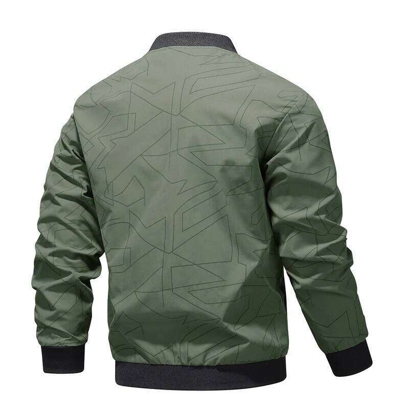 Spring and Autumn New Baseball Collar Short Loose Solid Color Jacket Men's Business Casual Thin Coat Trend Size M-5XL 26H0311