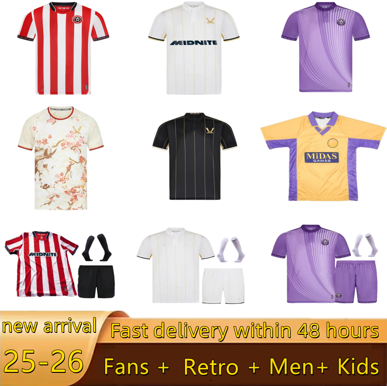 4XL 25 26 sheffield unitedfootball soccer jerseys HAMER OHARE CAMPBELL BREWSTER MOORE RAKSAKYI retro 2000 2001 Home Away Kid Kits