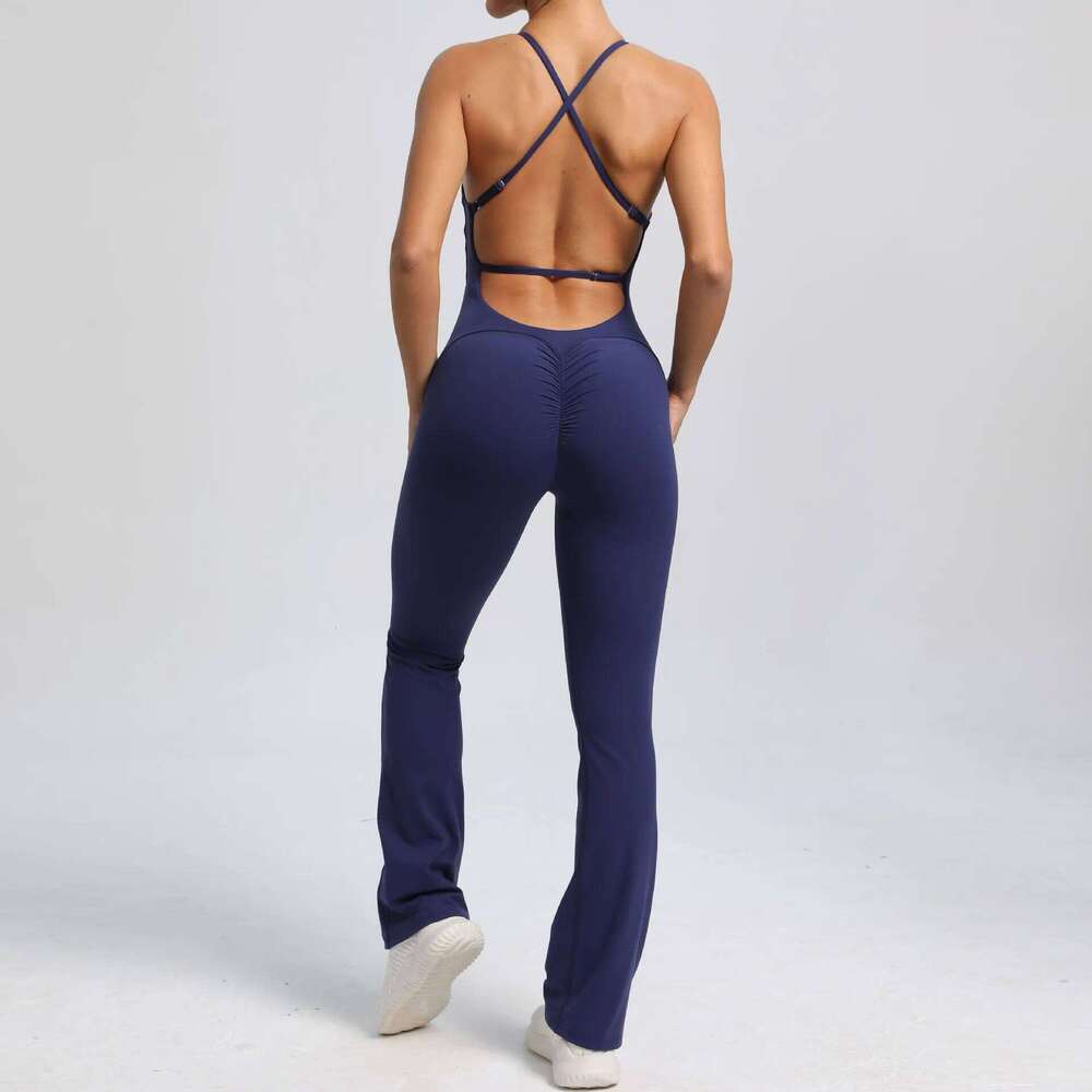 Sexy Bodysuit Clothes Women V- Sportswear Gym Jersey Camping One-piece Training Yoga Suit 26H0311