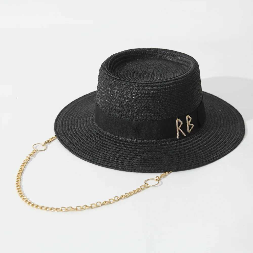 Summer Straw Hats for Wen Ribbon Decoration Elegant Ladies Party Dress Hats Travel Beach Sun Hat Chapeau Femme X2603111