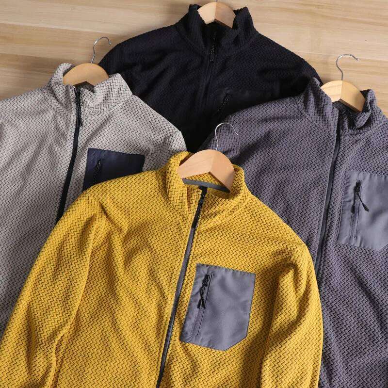 Lightweight Breathable Qui-Dry Fce Fabric Jaet Stand Collar Outdoor Sports Men's Spring Versatile Modern Sle 26H0311