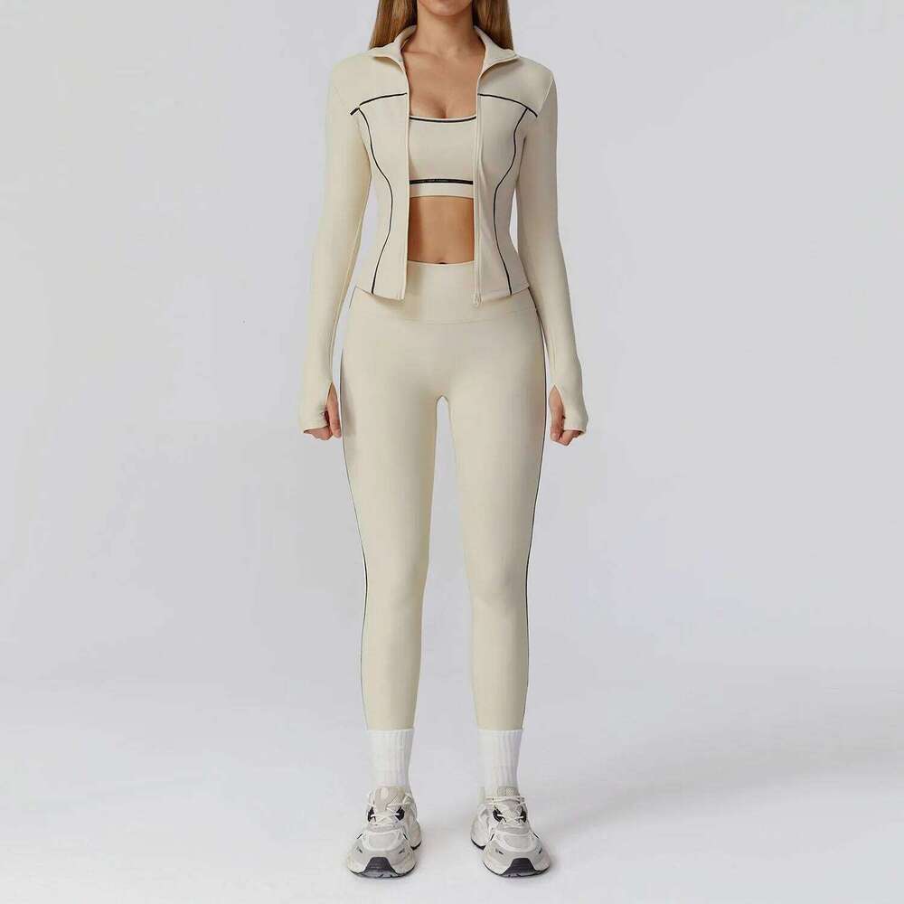 Set 2/3PCS Sports Outfits Women Clothes Fitness Tracksuit Gym Legging Workout Long Sleeved Female Bra Yoga Suit Sportswear 26H0311