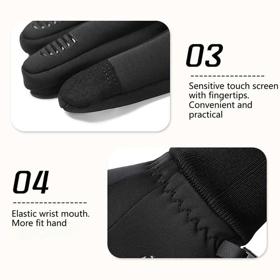 LOOGDEEL 1 Pair Kids Winter Gloves Anti-Slip Gloves for Kids Boys Girls Cycling Running Sports Outdoor Soft Warm Touchscreen M260311