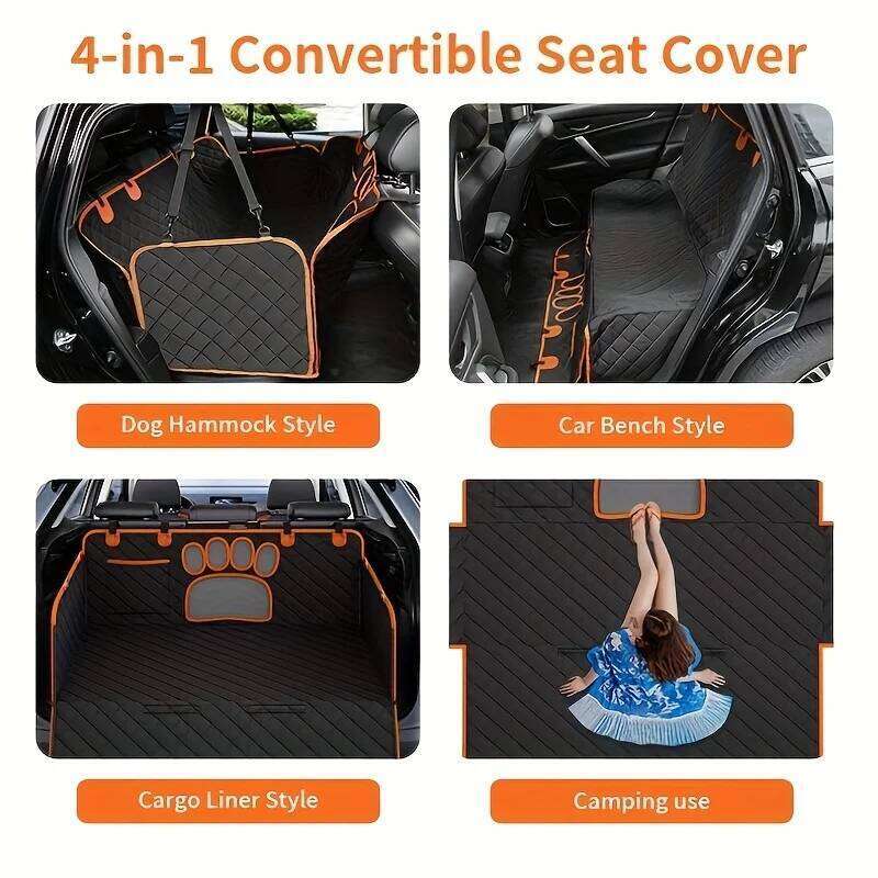 Dog Cover, Hammock Heavy Duty Scratch Resistant Anti Slip Durable Soft Pet Rear Seat Cover for Cars, Tr 26Y0310
