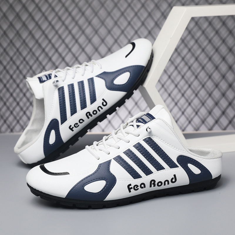 Men's Sports Shoes Design Gamp Model Sports Shoes - Luxurious Fashionable Casual Breathable Lazy Driver-proof Anti-slip Without Bucklehalf Loose-