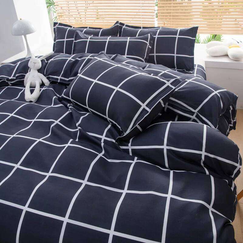 35colors, 4pcs, 100% cotton bedding set, four-piece sheet comfort girly fresh style couple bed comforter set H260311 - view 7