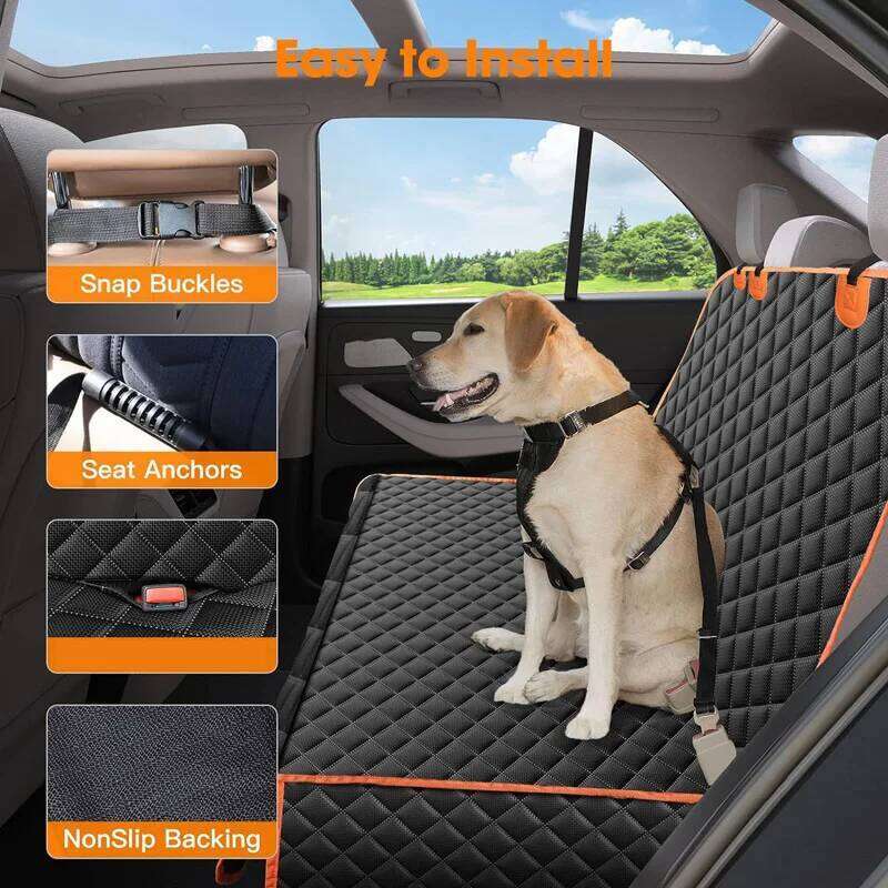 Cover Waterproof Pet Dog Carriers Travel Mat Hammock For Small Medium Large Dogs Car Rear Back Seat Safety Pad 26Y0310