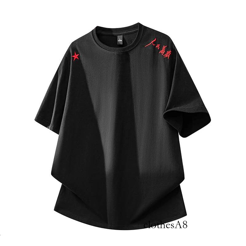 Crew Neck Short-Sleeve Daily T-Shirt Fashionable Prints Comfortable Trendy Casual Men's Sports Jacket Simple High-Quality