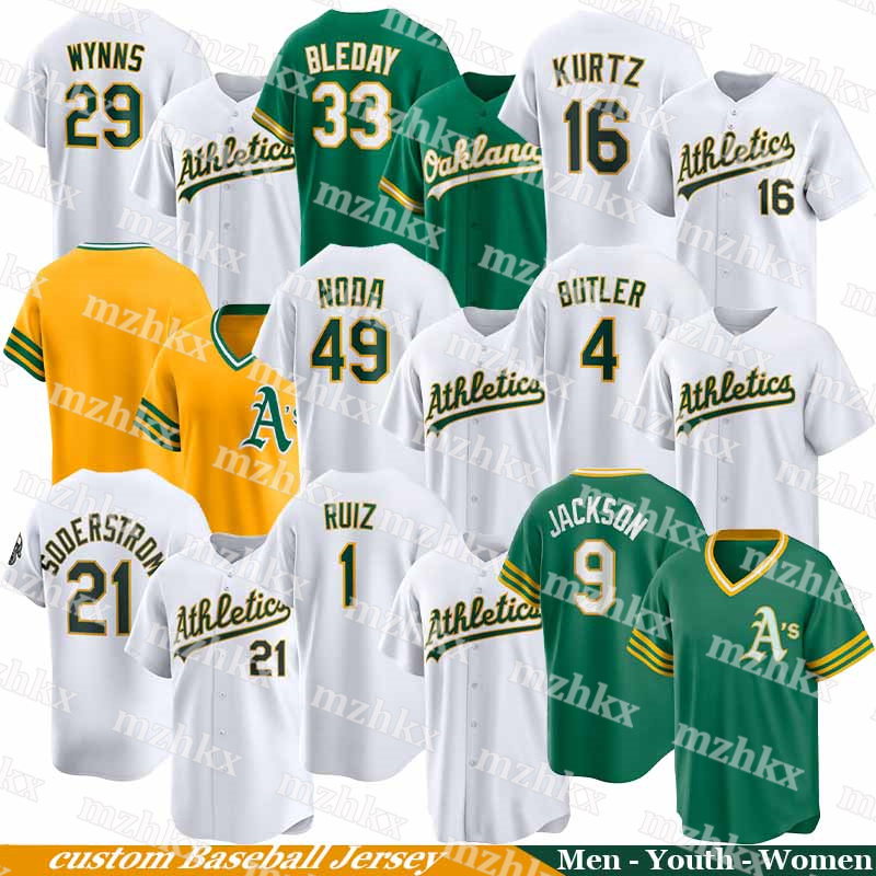 #25 Brent Rooker Athletics Jerseys Zack Gelof Shea Langeliers Lawrence Butler Max Schuemann JJ Bleday jersey Seth Brown Miguel Andujar Kyle McCann Baseball Jerseys