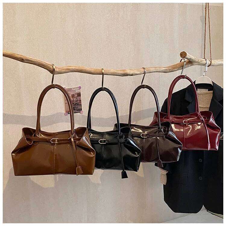 2025 Large Capacity Tote Women, Genuine Leather Multi-Way Shoulder Crossbody Purse, Vintage Chic Work Bag for Office XJ260311