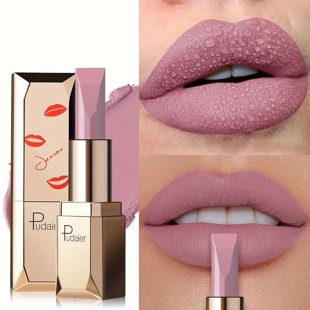 Matte Silky Velvet Lipstick, Waterproof Long Lasting Non-Stick Formula, Sweat Resistant Lip Makeup, Perfect Gift for Women W260311