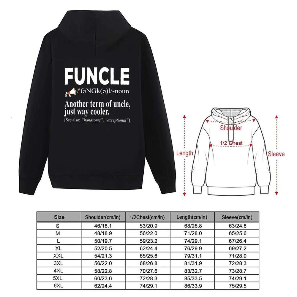 Uncle Funcle Definition Tshirt Hoodie men's products autumn jacket men mens clothes new in hoodies C260311