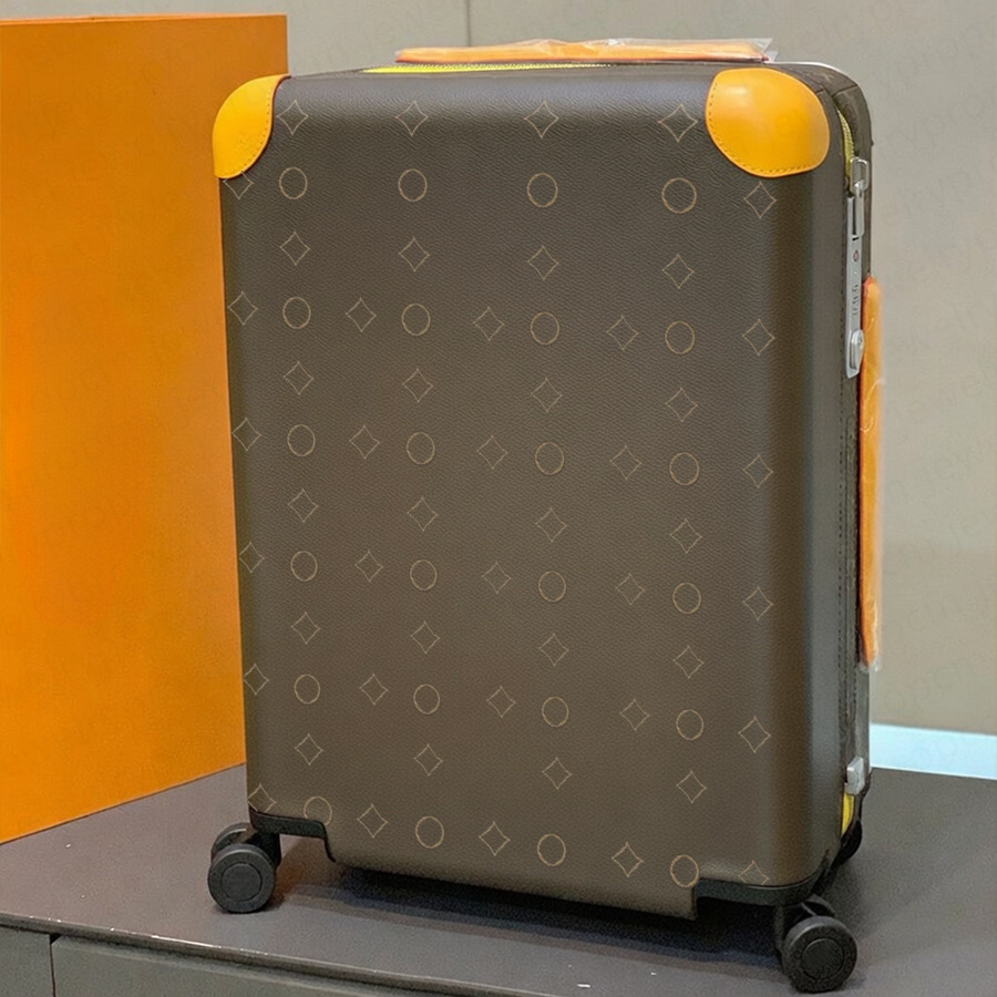 Luggage Designer Suitcase Genuine Leather Suitcases Horizon Luggage with wheels Flower Design Luxury Boxes Trolley Case Travel Bag Unisex Boarding Password Box