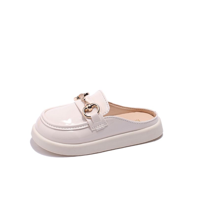 Girls Slippers Cover Toe Kids Flat Shoes Patent Leather Kidszworld Toddlers Slip on Slippers 2025 Children Barefoot Shoes Slides Size 26 - 36 K0751