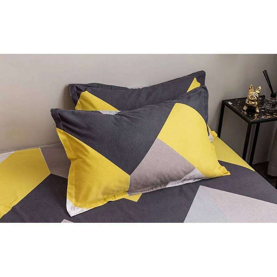 WOSTAR Geometry printed flat sheet set couple 2 people 150x200 bed bedsheet single double queen king size H260311
