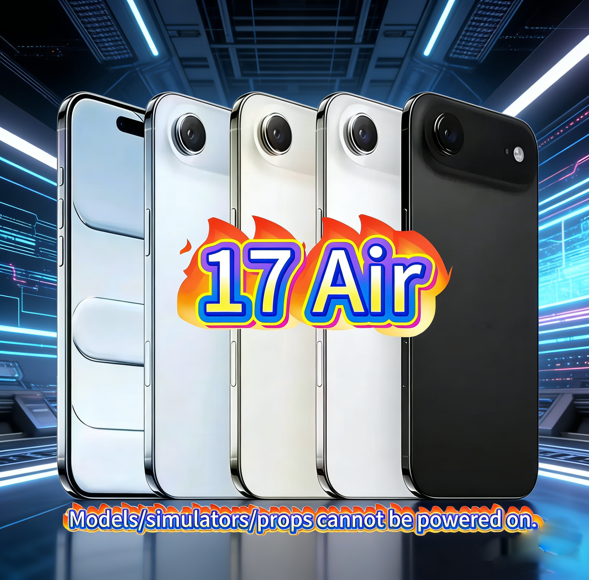 The Apple 17 Air smartphone model simulator, suitable for counter display.