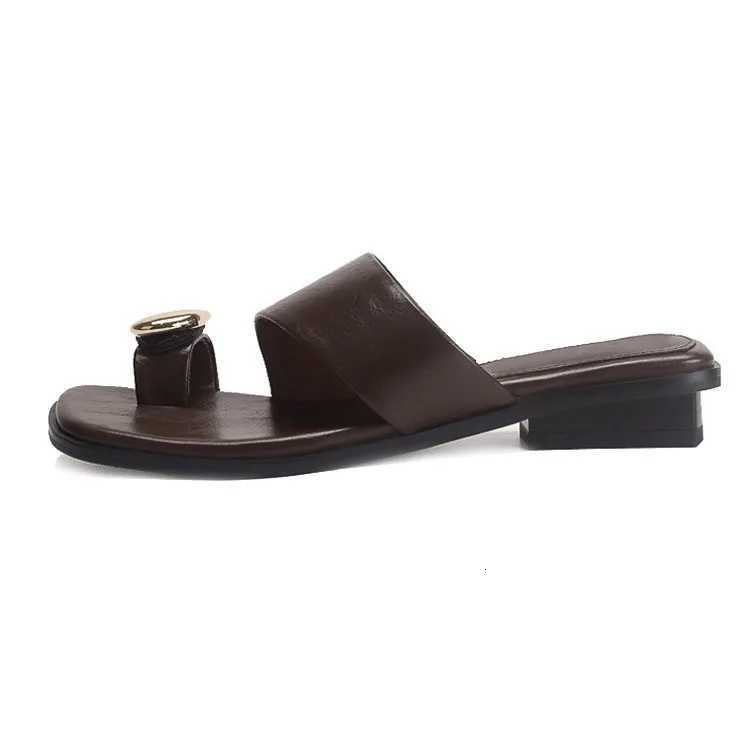 Women 2025 Summer FAshion Ladies Open Toed Sandals Flip Flops Solid Color Beach Slides Women Zapatos De Mujer K260311