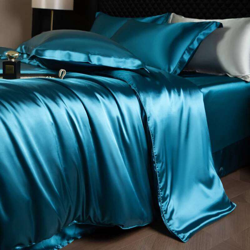 100% Mulberry Silk King Bedding Duvet with Pillowcase Comfortable Linen Sheet Silky Bed Cover Sets H260311