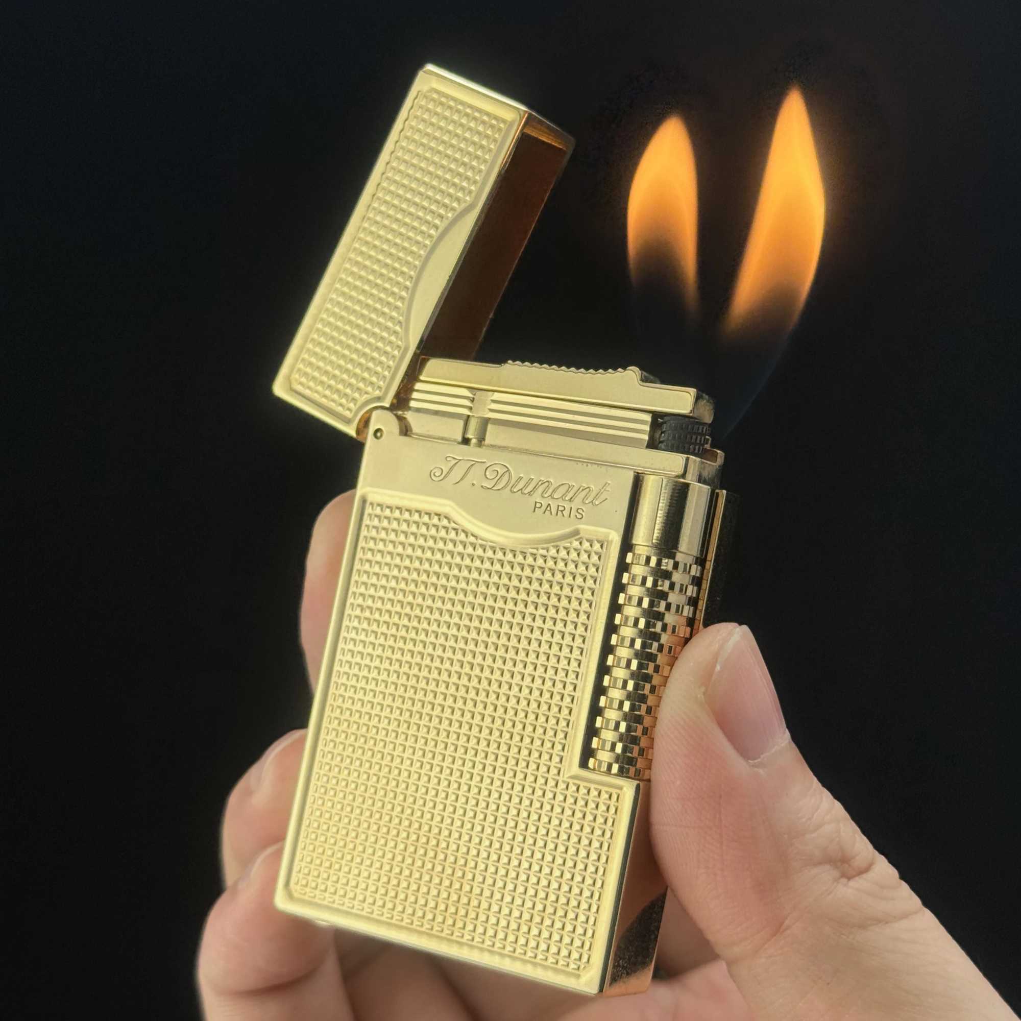 Luxury Lighter Double Flame Loud Sound Butane Refillable Cigar Lighter Memorial Smoking Tool For Smokers Gift Limited Edition N260311