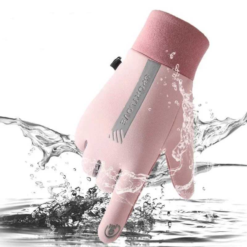 Winter Sports Warm Gloves Windproof Anti-Cold Touch Screen Skiing Gloves Water Resistant Outdoor Sports Cycling Driving Gloves M260311
