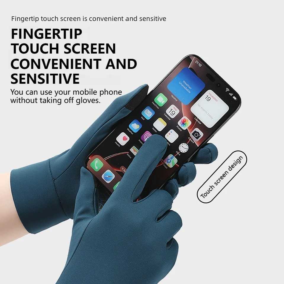 GTUBIKE Sports Outdoor Running Mens Winter Warm Touchscreen Cycling Gloves Womens Autumn/Winter Thin Edition with Velvet M260311