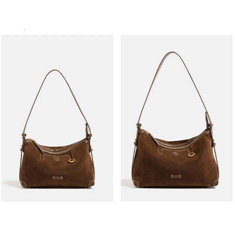 Fashion Women Winter Big Boston Pillow Tote Soft Matte Suede Leather Handbag Dumpling Shoulder High End Sensational Bag XJ260311