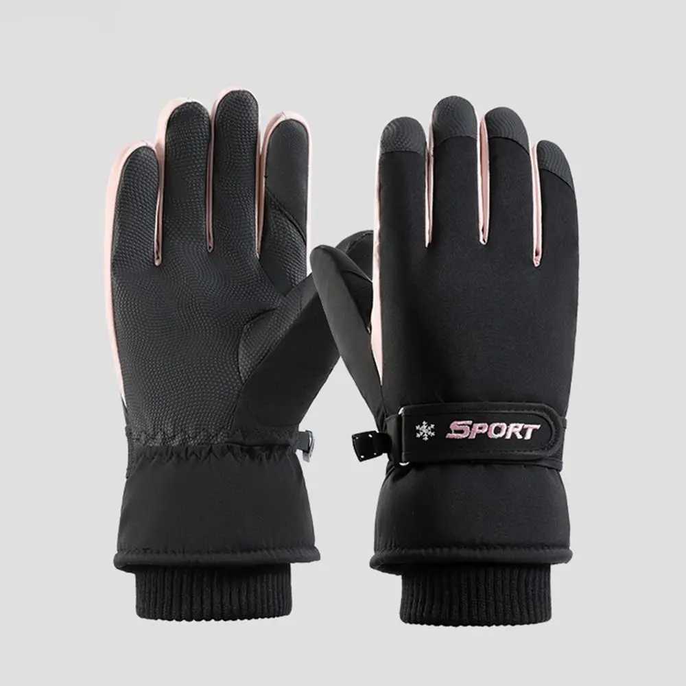 Ultralight Winter Ski Gloves Warm Anti-Slip Snowboard Mittens Full Finger Thicken Driving Gloves Men/Women M260311
