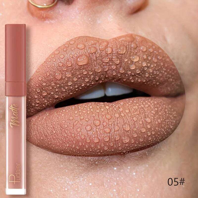 Long Lasting Velvet Glaze Matte Finish Waterproof, Smudgeproof, Lipstick suitable for multiple scenes, Everyday Lip Color W260311