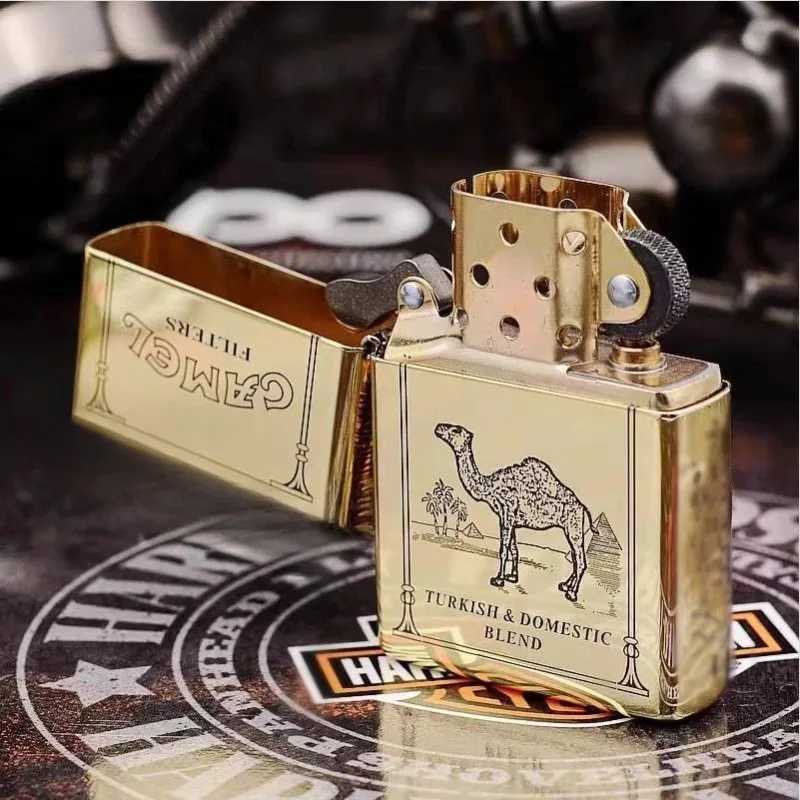 2025 new kerosene lighter windproof cigarette accessories mens gift can be DIY N260311