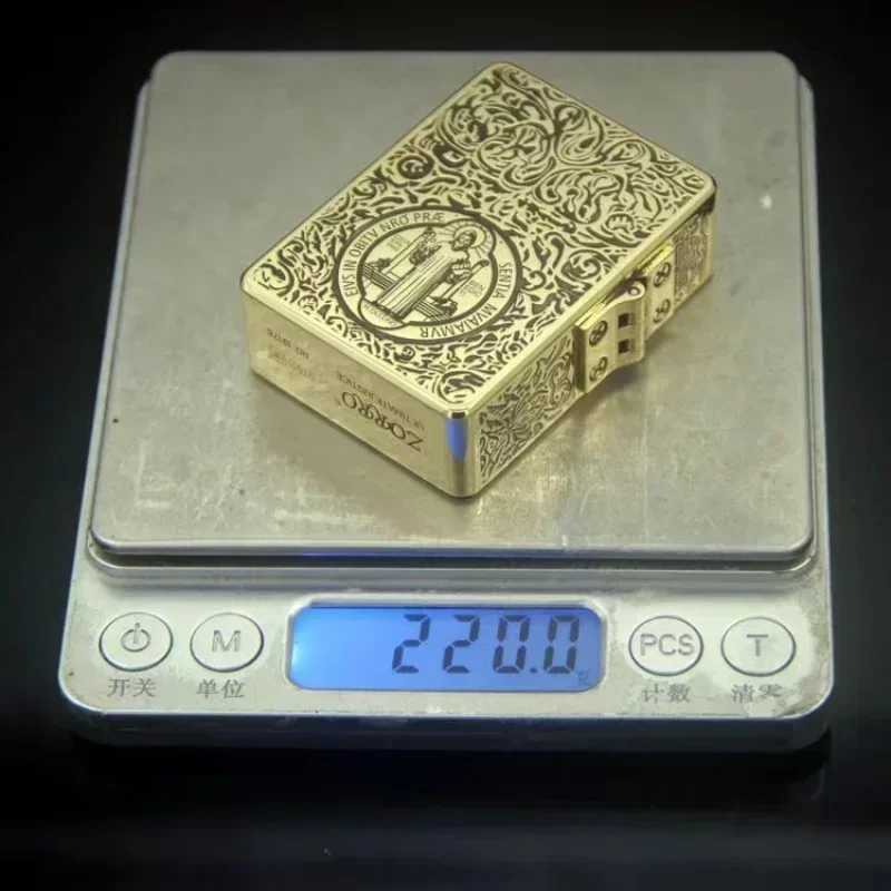 2026 915 Retro High End Waterproof Sealed Armor Constantine Kero sene Lighter 3/5 Hinge Metal Petrol Lighter Mens Gift N260311