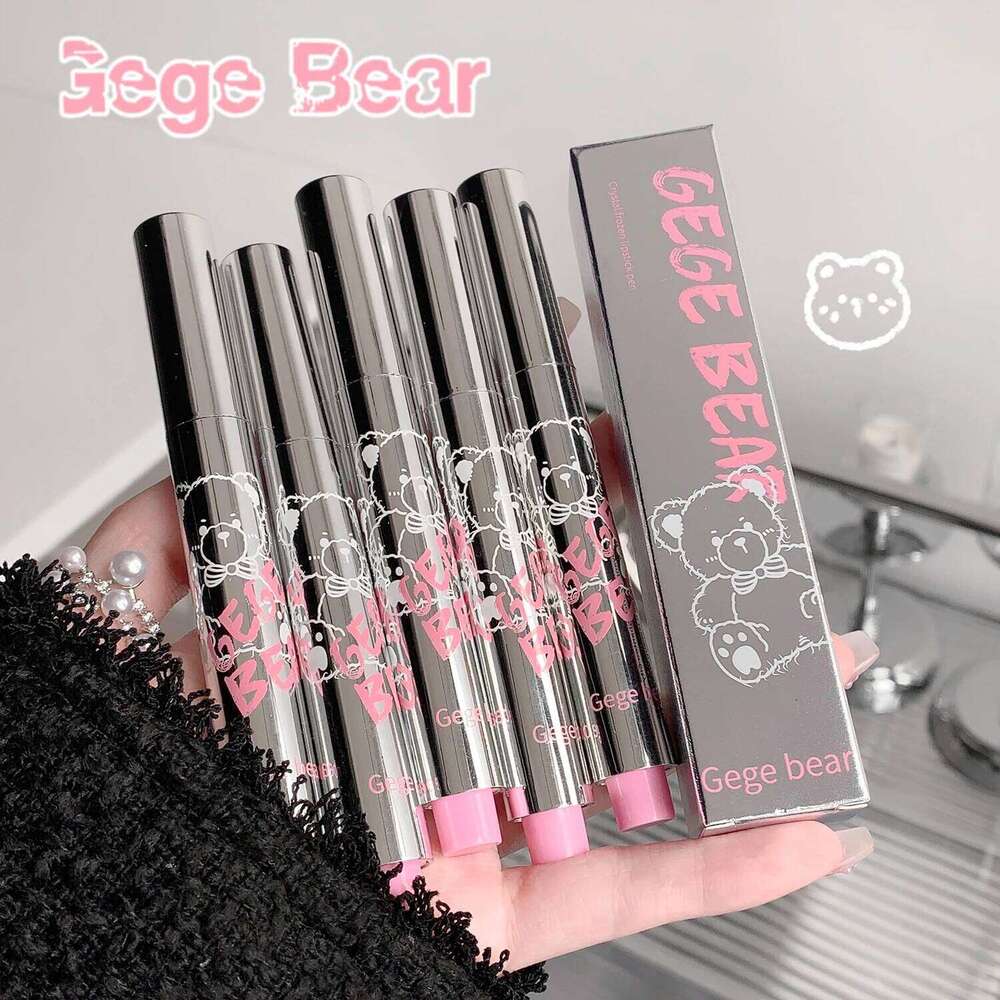 Gege Bear Translucent Crystal Pen Moisturizing Water Light Mirror Solid Lip Jelly Whitening Lipstick W260311