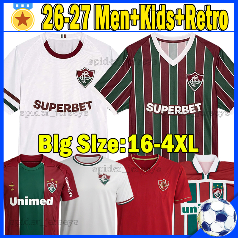 XXXL 4XL 26 27 Fluminense soccer jerseys SERNA JOHN KENNEDY LEZCANO A.CANOBBIO EVE 2026 2027 G.CANO SOTELDO KENO GANSO OTAVIO men uniforms football shirts kids kits set