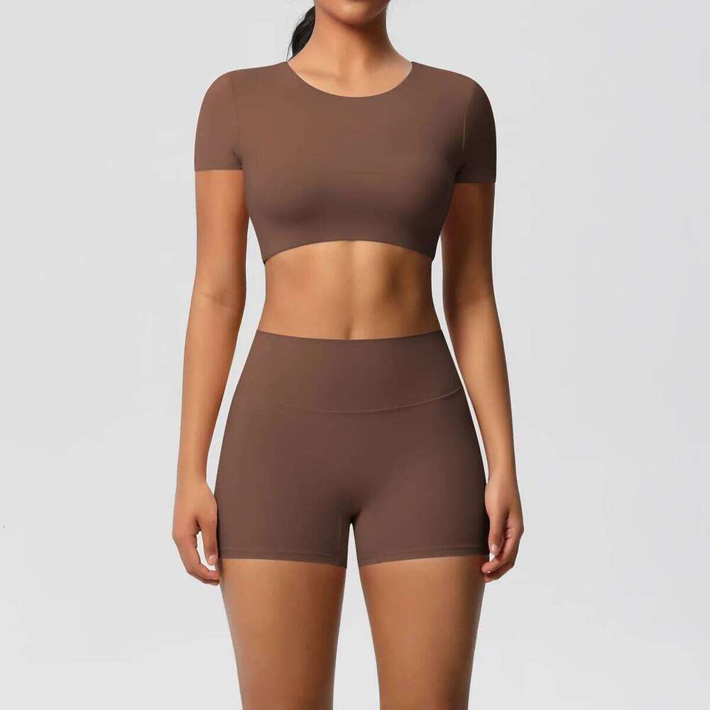 Sportswear 2Pcs Piece Female Active Wear Sports Tank Top Women Gym Workout Booty Bum Leggins 26H0311