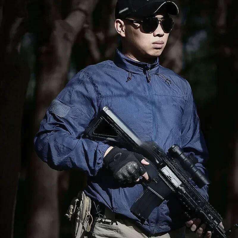 Lightweight Waterproof Tactical Jacket Men Summer Breathable Thin Hoody Raincoat Hunting Portable Windbreaker Skin Jackets 26H0311