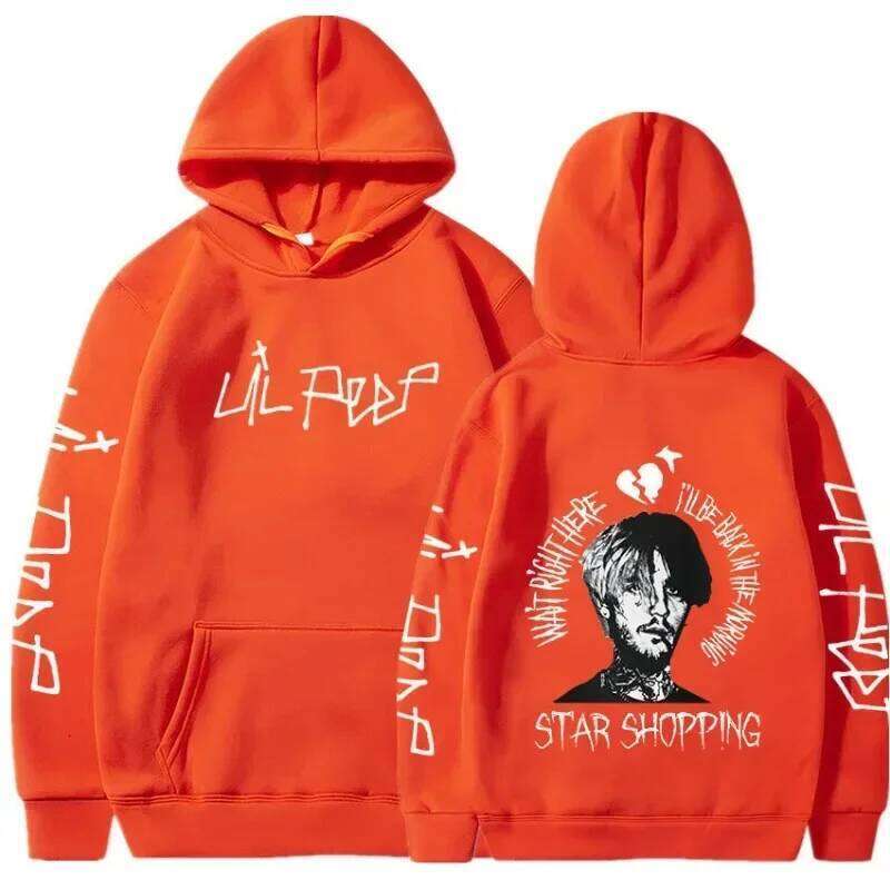 Rapper Lil Peep Cry Men Clothing Hoodies Fashion Letter Printed Graphic Sweatshirts Casual Harajuku Streetwear C260311