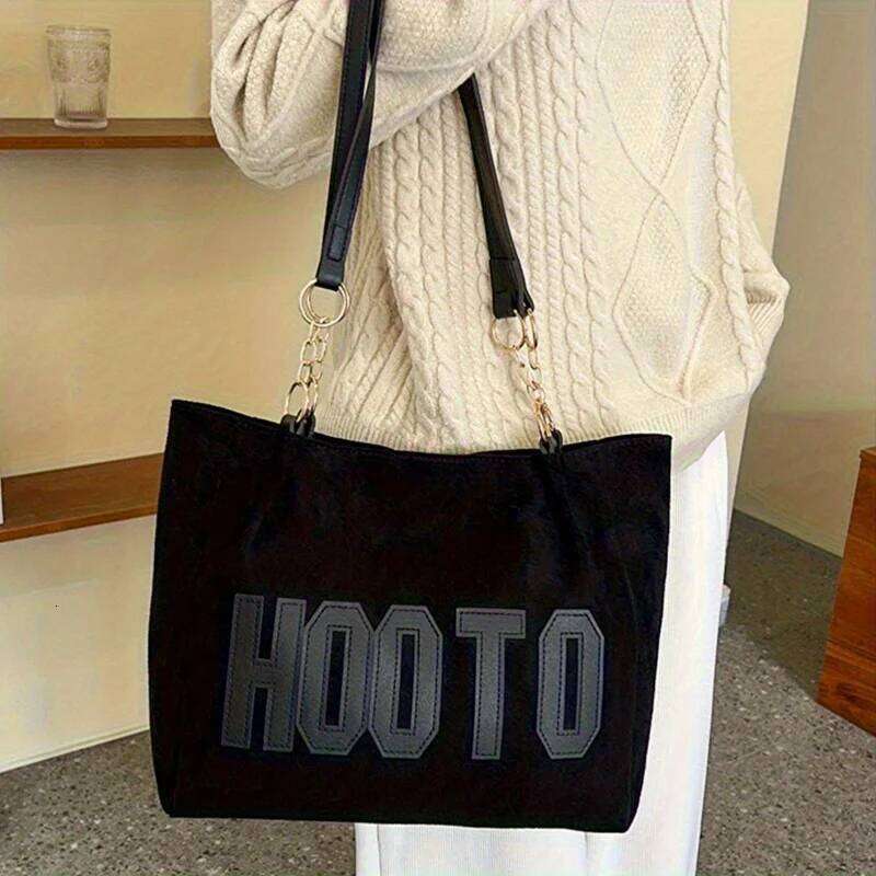 Vintage Embroidered Women's Tote Bag, Chic Handbag Shoulder Bag with Zipper Closure, Polyester Lining Casual, Weddings, Parties XJ260311