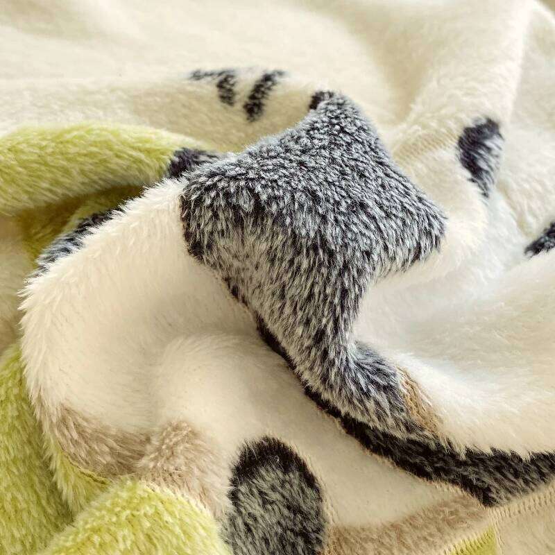 Cute Panda Milk Velvet Duvet Boys Girls Bedroom Decor Cartoon Animal Bedding Autumn and Winter Soft Warm Comforter Cover H260311 - view 4