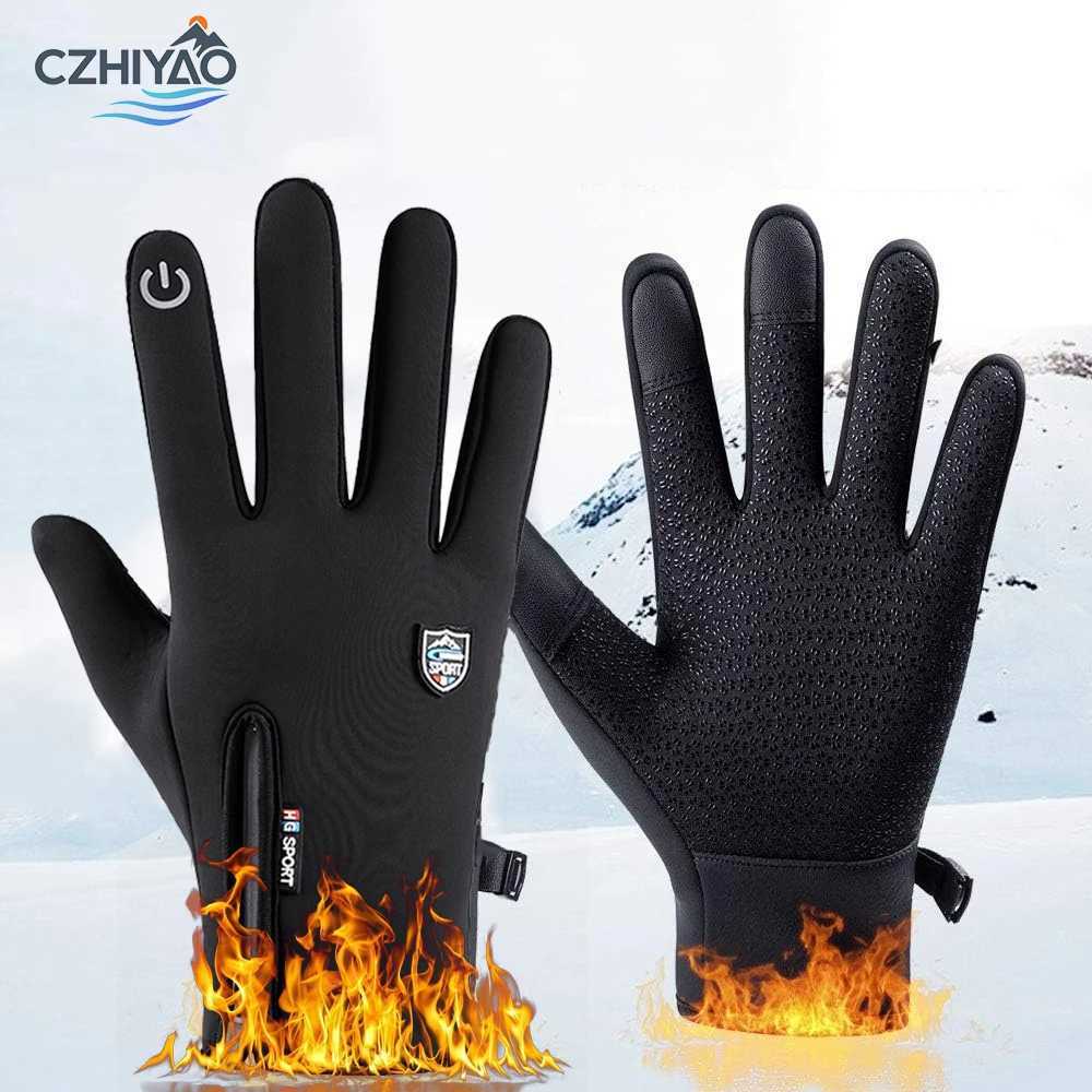 CZHIYAO Winter Gloves for Men Women Touch Screen Cold Weather Thermal Sport for Fishing Running Cycling Driving Warm Windproof M260311