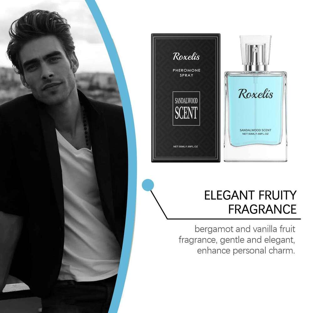 Roxelis Sandalwood Eau De Cologne Men And Women Long-Lasting Fresh Unique Charming Perfume for Daily Wear Z260311