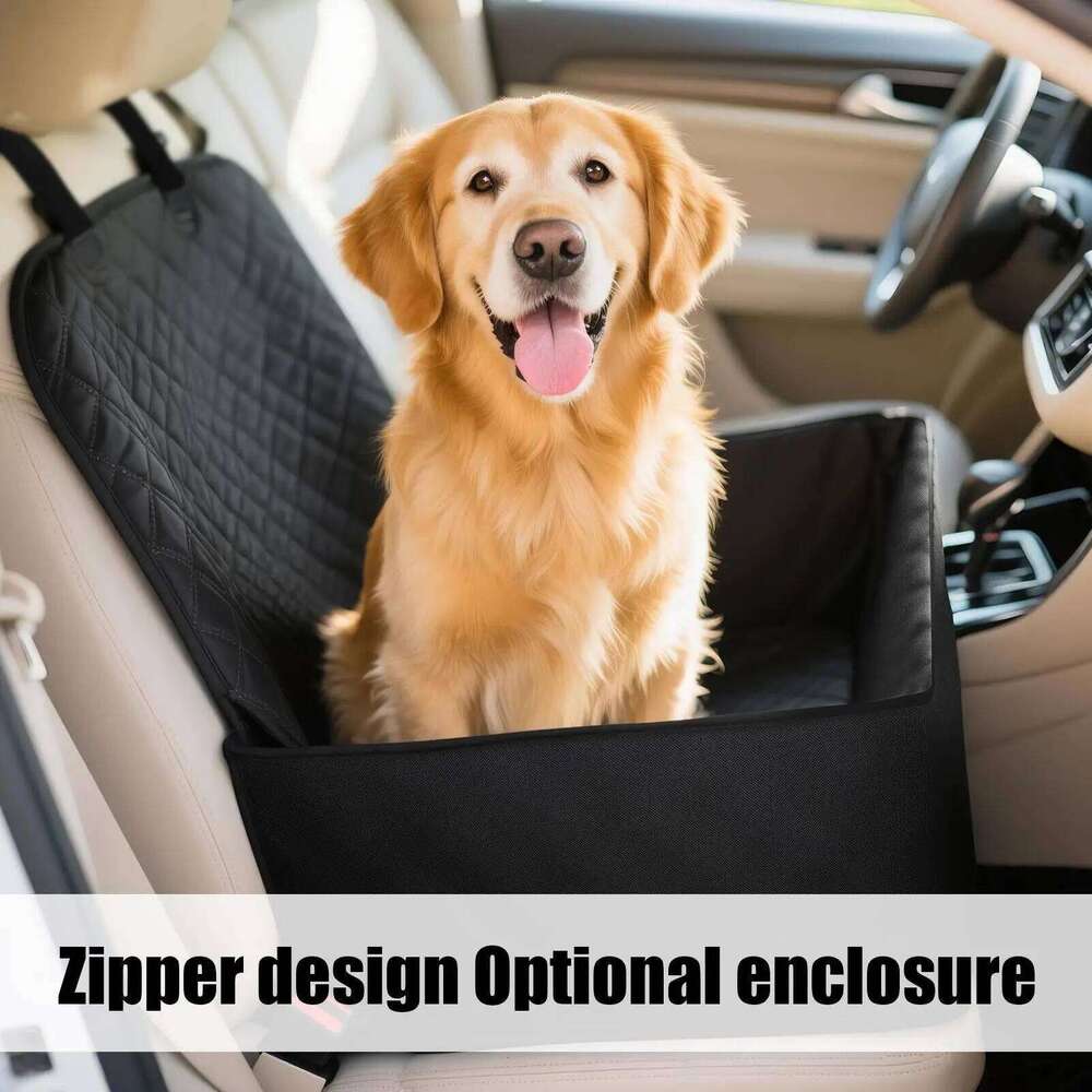 Oxford Cloth Front Passenger Car Cat Dog Seat Stain-Resistant And Washable Pet Mat 26Y0310