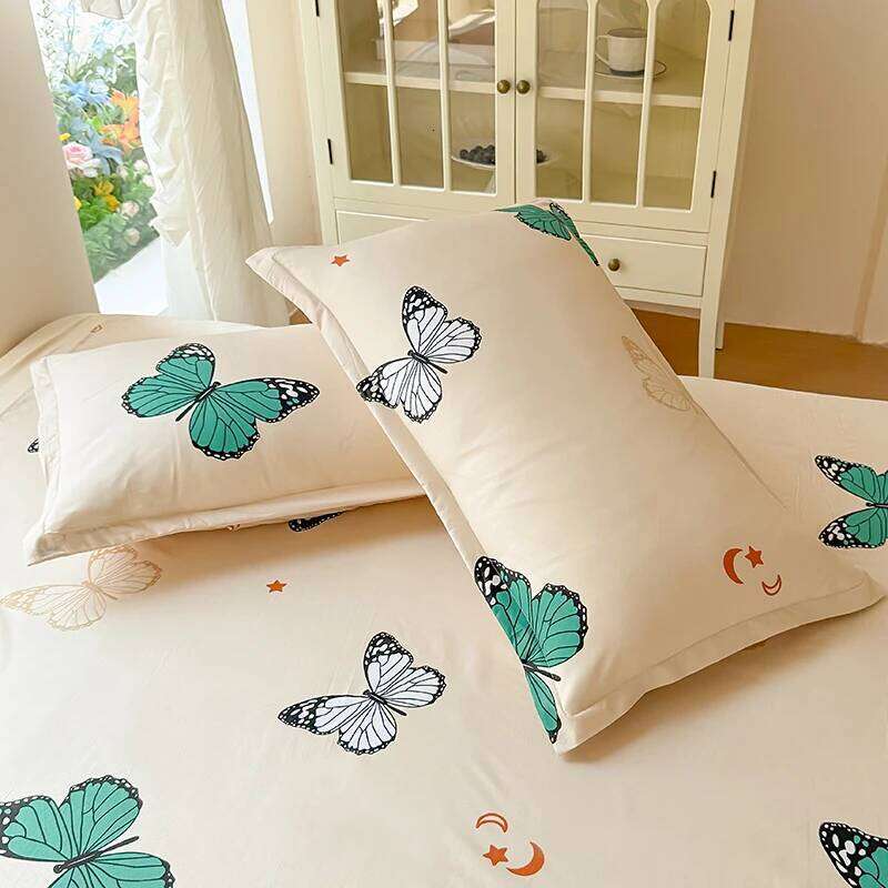 3pcs Brushed Bedding Pillowcase Set Skin Friendly Breathable Duvet Cover Pillowcases -DWFY H260311