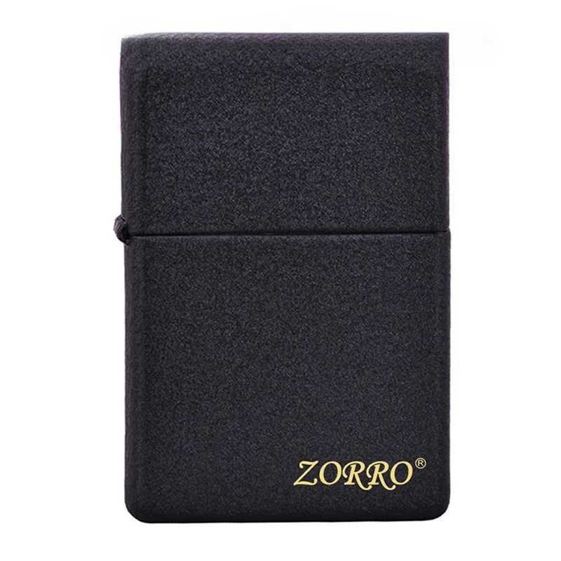 Black Matte Kerosen Lighter Windproof Grinding Wheel Ignition EnGRAVing Brass Lighter Can Be Customized N260311
