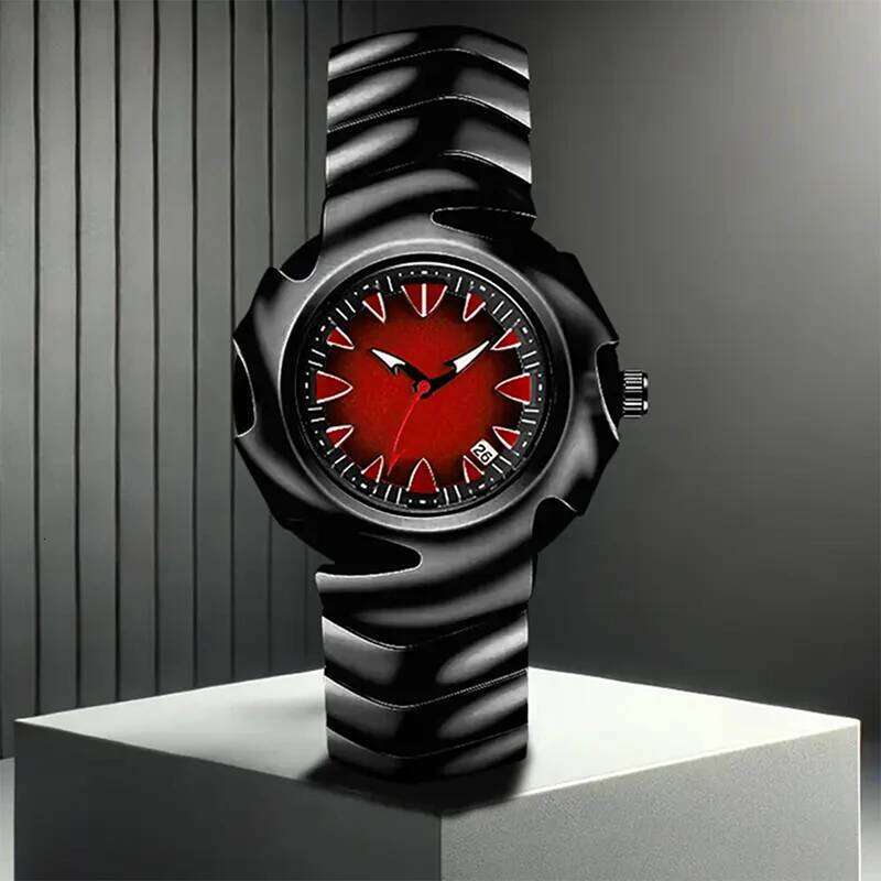 Top Brand Luxury Fashion Quartz For Men Waterproof Creative Design Alien Blade Shell Cool Clock Sport Watch Y2K Wristwatch