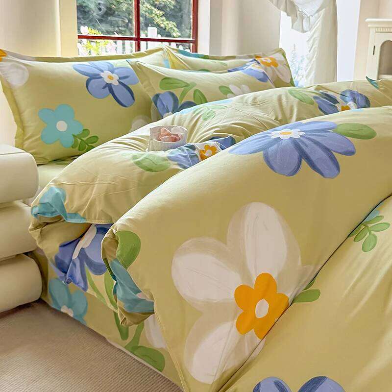3pcs Brushed Bedding Pillowcase Set Skin Friendly Breathable Duvet Cover Pillowcases -MMHY H260311