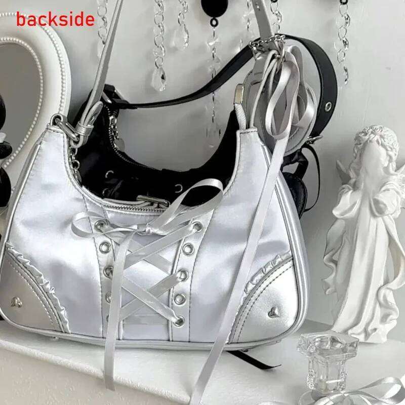 Cute Y2k Womens Shoulder Fashion Elegant Sweet Lolita Jk Ita Bag Transparent Literary Kawaii Exquisite Female Handbag Purse XJ260311